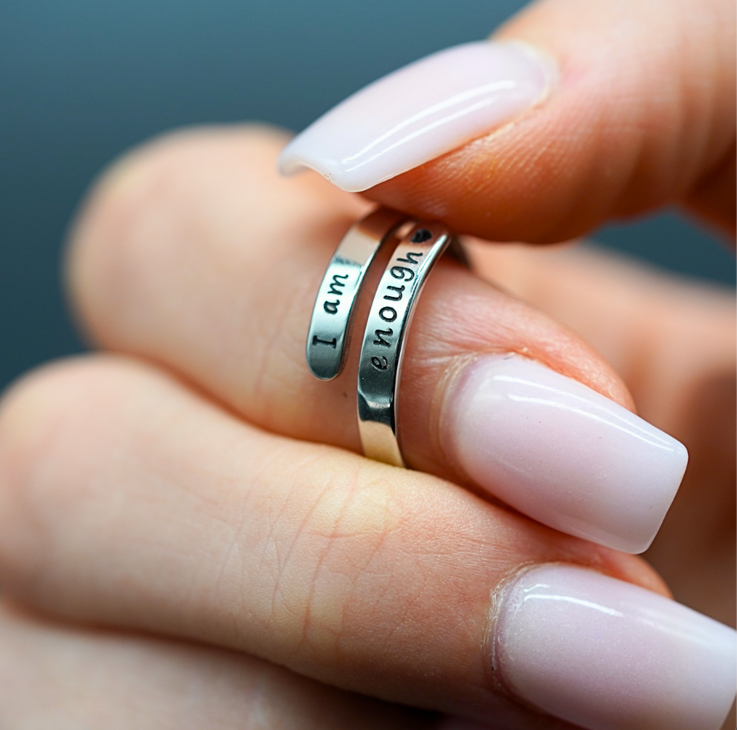 I Am Enough Ring – A Daily Reminder of Your Inner Strength