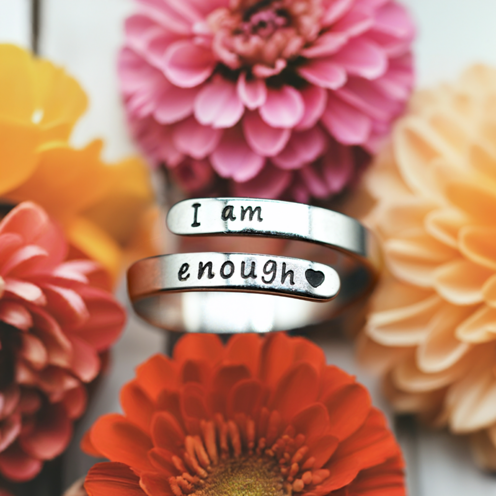 I Am Enough Ring – A Daily Reminder of Your Inner Strength